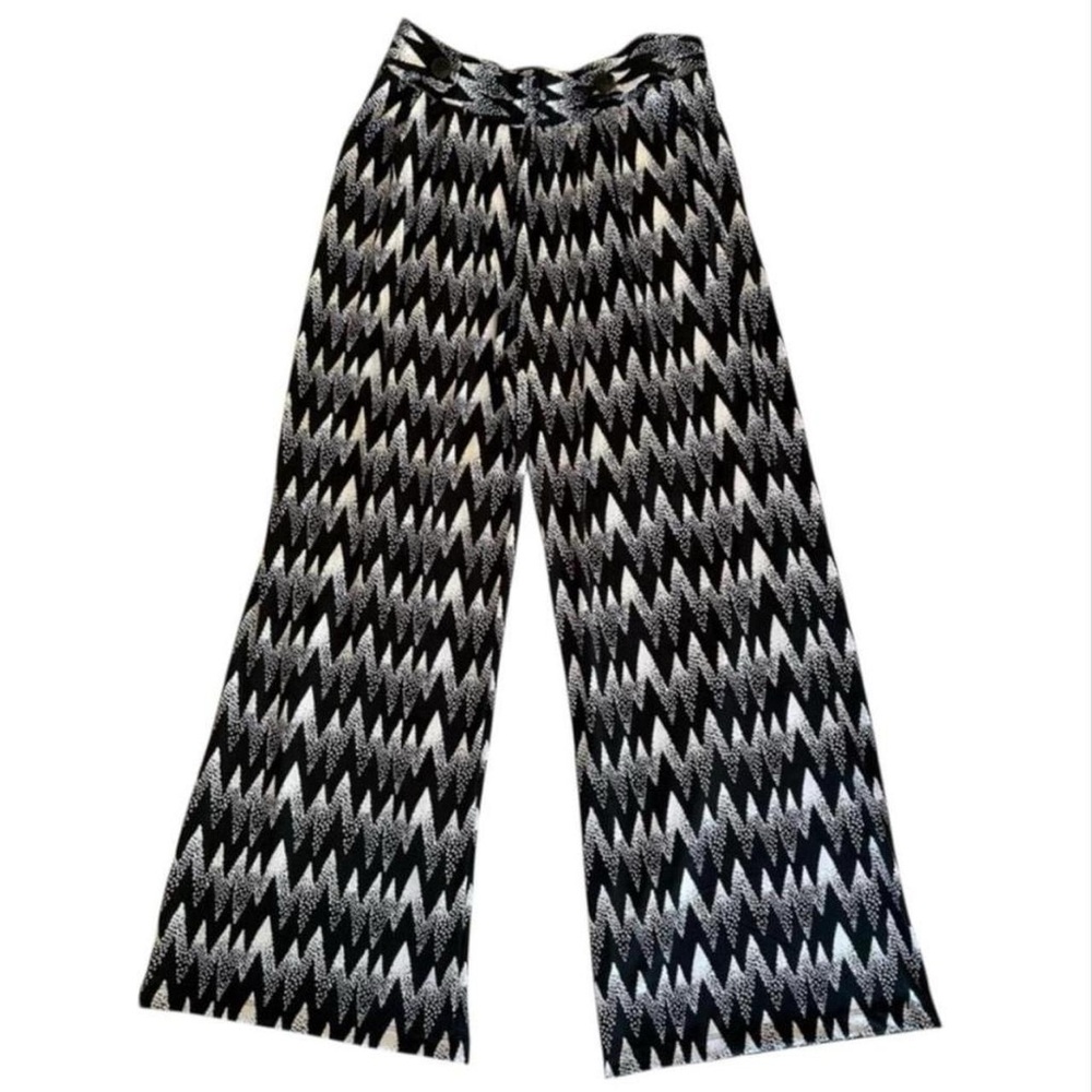 Bohemian Hippie Robert Louis Zigzag Wide Leg Flowy Pants